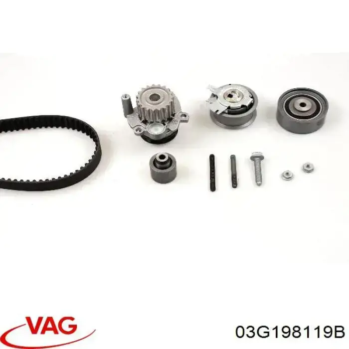 Compre 03G198119B VAG Correia do mecanismo de distribuição de gás, kit