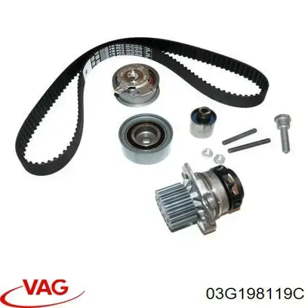 Compre 03G198119C VAG Correia do mecanismo de distribuição de gás, kit