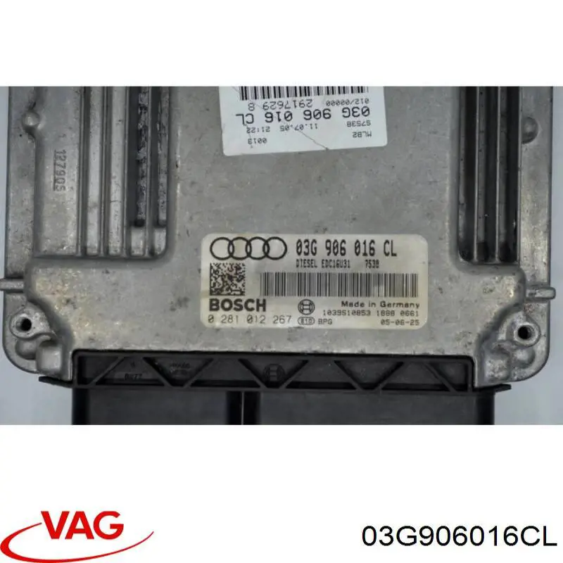 03G906016CL VAG Módulo de direção (Centralina eletrônica) de motor