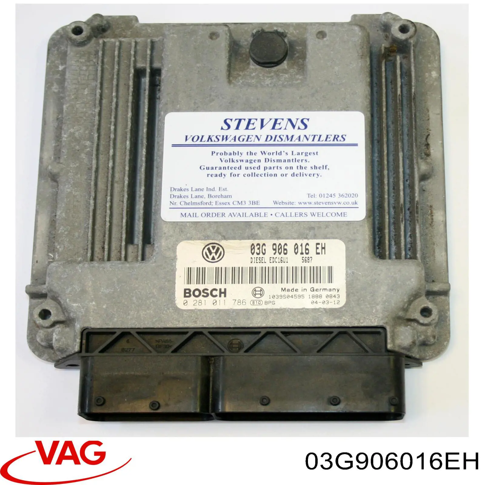03G906016EH VAG Módulo de direção (Centralina eletrônica) de motor