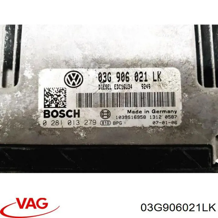 Módulo de direção (Centralina eletrônica) de motor VAG 03G906021LK preço, a partir de 83,43 USD