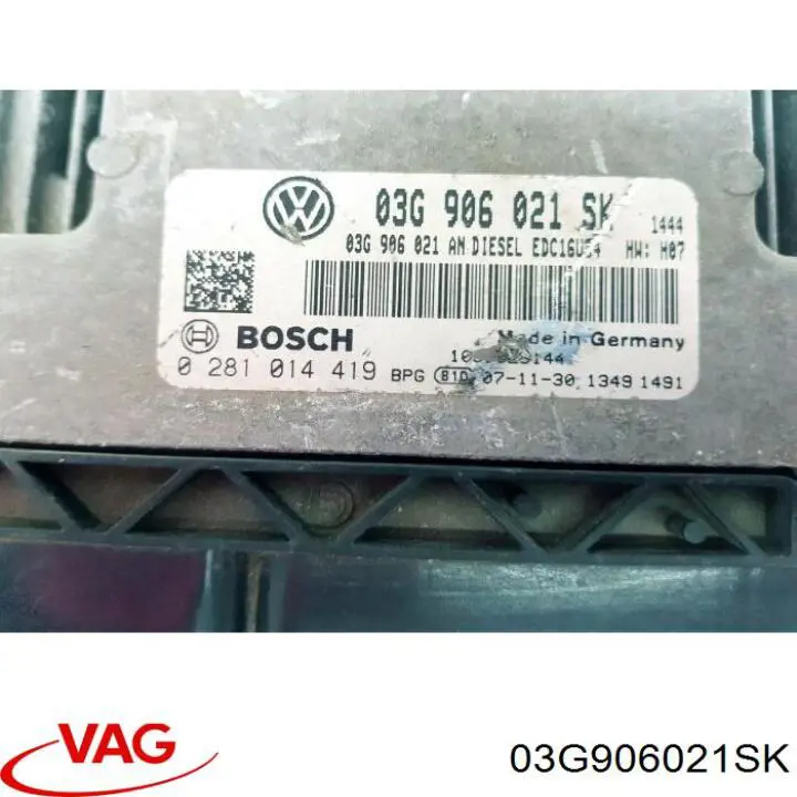 Módulo de direção (Centralina eletrônica) de motor VAG 03G906021SK preço, a partir de 120,88 USD