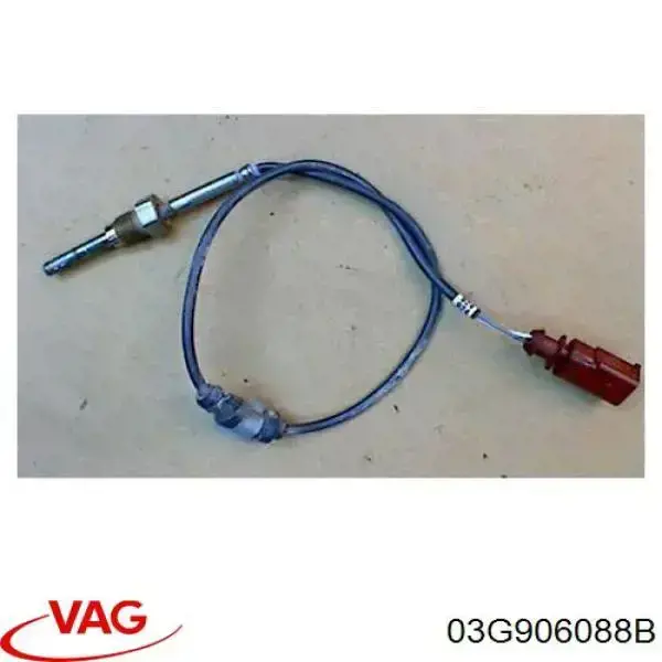 03G906088B VAG Sensor de temperatura dos gases de escape (GE), depois de filtro de partículas diesel