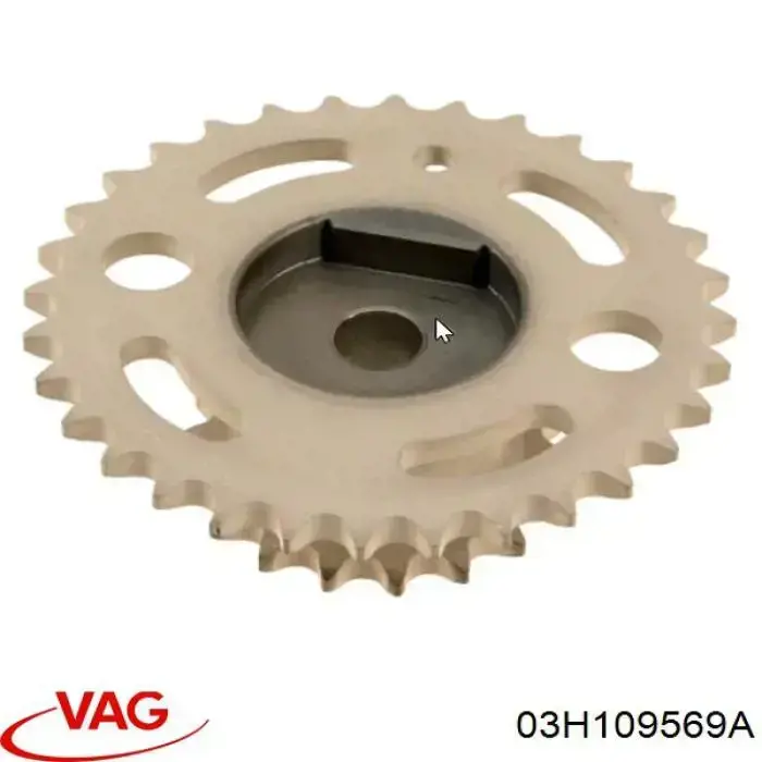 Engrenagem de cadeia da roda dentada de acionamento de cambota de motor VAG 03H109569A preço, a partir de 152,67 USD