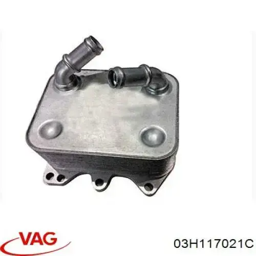Compre 03H117021G VAG Radiador de óleo (frigorífico), debaixo de filtro