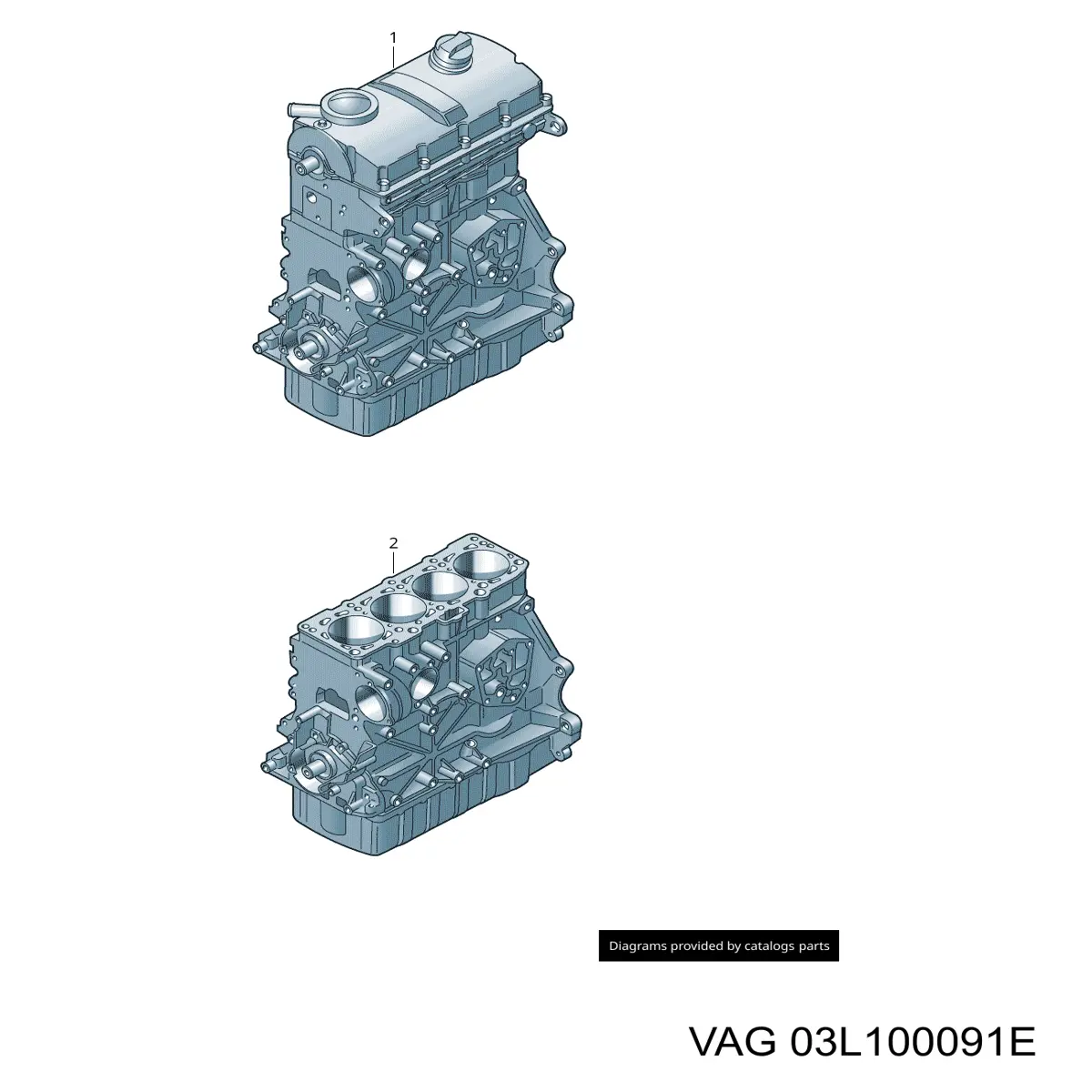 Compre 03L100091E VAG Motor montado