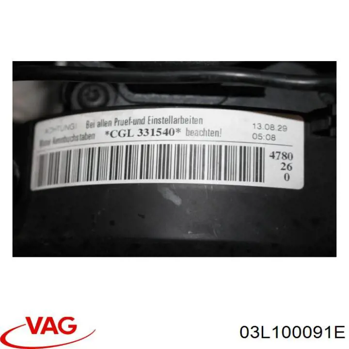 03L100091E VAG Motor montado