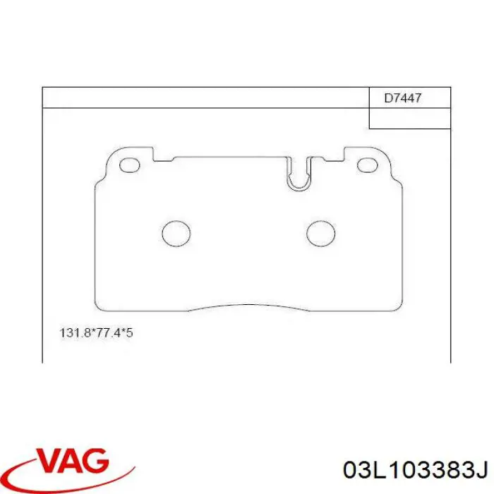 Compre 03L103383J VAG Vedante de cabeça de motor (CBC)