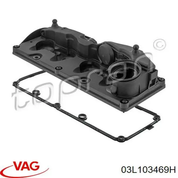 03L103469H VAG Tampa dianteira de cabeça de motor (CBC)