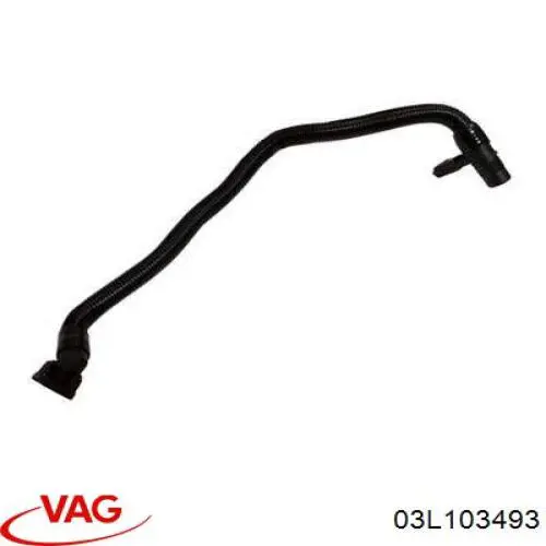 03L103493 VAG Cano derivado de ventilação de cárter (de separador de óleo)