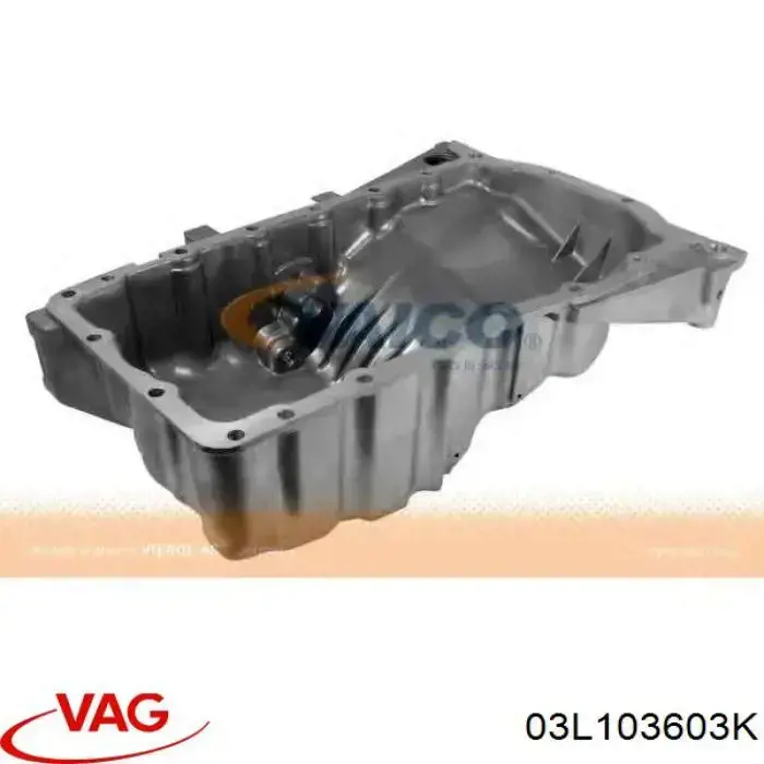 03L103603K VAG Panela de óleo de cárter do motor