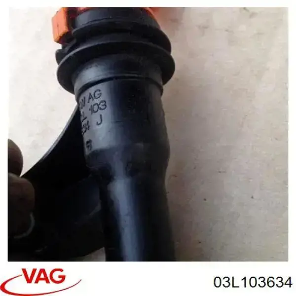 03L103634 VAG Guia de sonda indicador do nível de óleo no motor