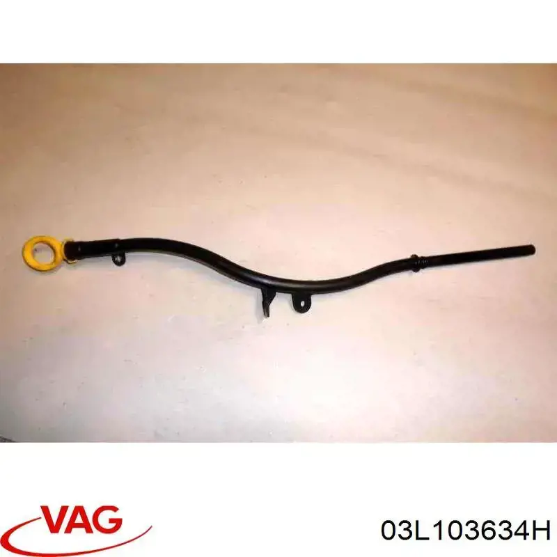 03L103634H VAG Guia de sonda indicador do nível de óleo no motor