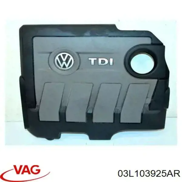 03L103925AR VAG Tampa de motor decorativa