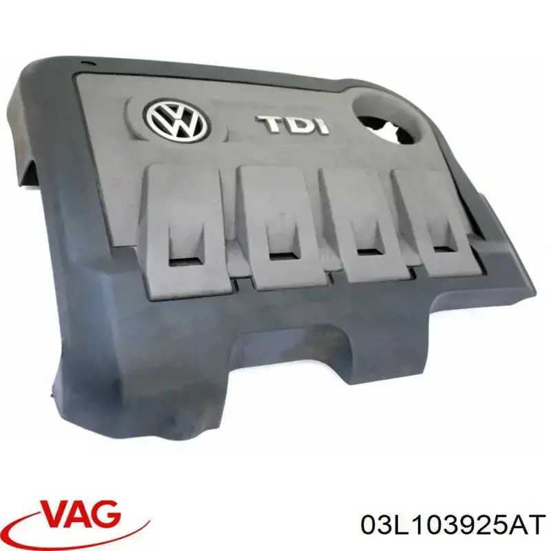 03L103925AT VAG Tampa de motor decorativa