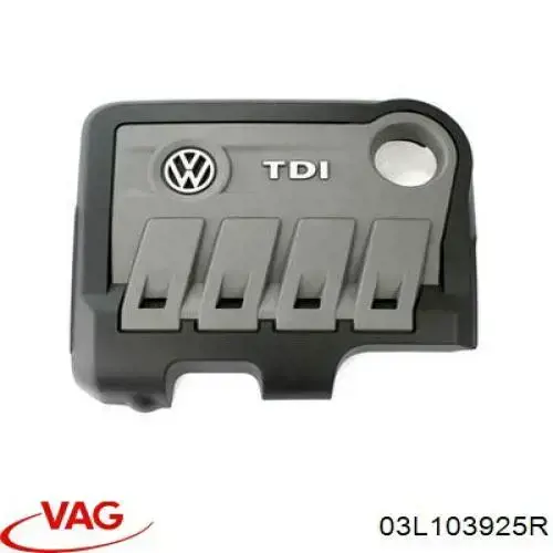 03L103925R VAG Tampa de motor decorativa
