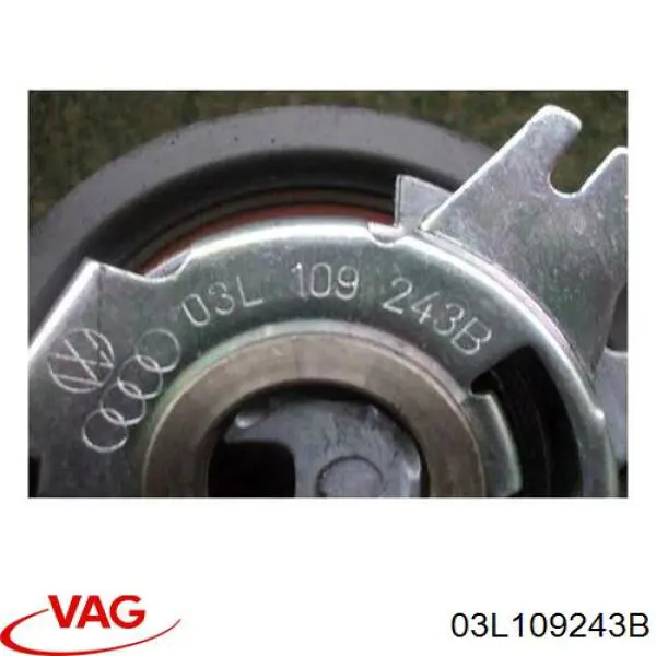 Compre 03L109243B VAG Rolo de reguladora de tensão da correia do mecanismo de distribuição de gás
