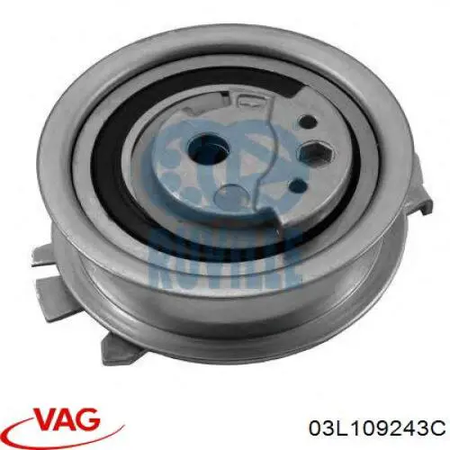 Rolo de reguladora de tensão da correia do mecanismo de distribuição de gás VAG 03L109243C preço, a partir de 43,25 USD