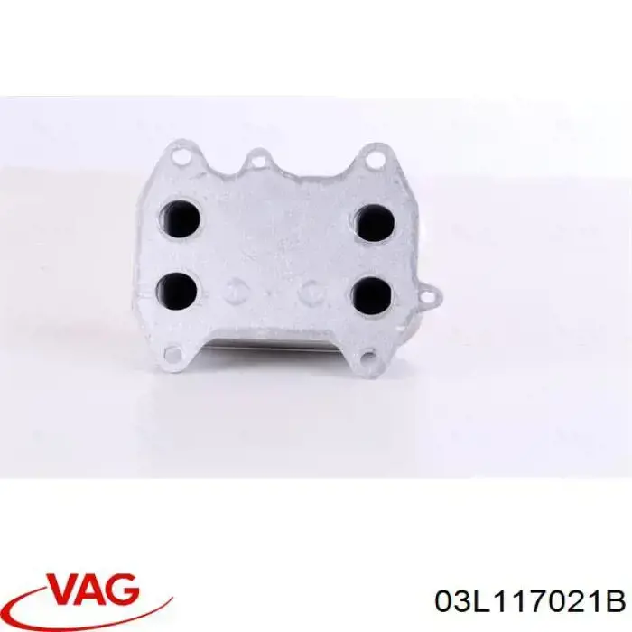 03L117021B VAG Radiador de óleo (frigorífico), debaixo de filtro