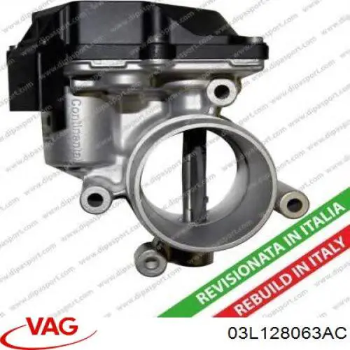 03L128063AC VAG Válvula de borboleta montada