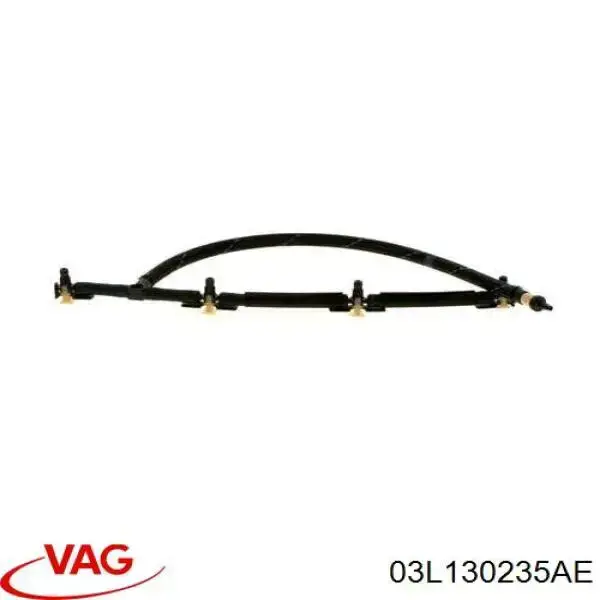 Tubo de combustível, inverso desde os injetores VAG 03L130235AE preço, a partir de 39,26 USD