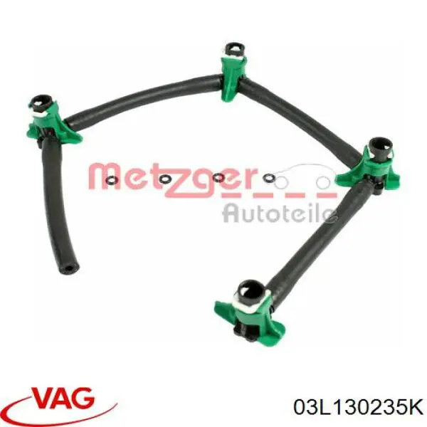 Tubo de combustível, inverso desde os injetores VAG 03L130235K preço, a partir de 56,65 USD