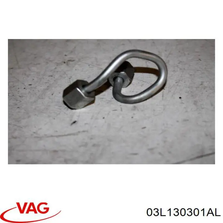 03L130301AL VAG Tubo de combustível do injetor de 3º cilindro