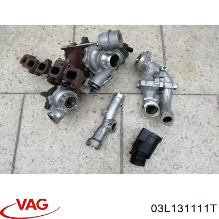 03L131111T VAG Cano derivado de turbina dos gases de escape