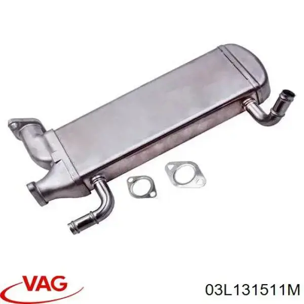03L131511M VAG Radiador do sistema EGR de recirculação dos gases de escape