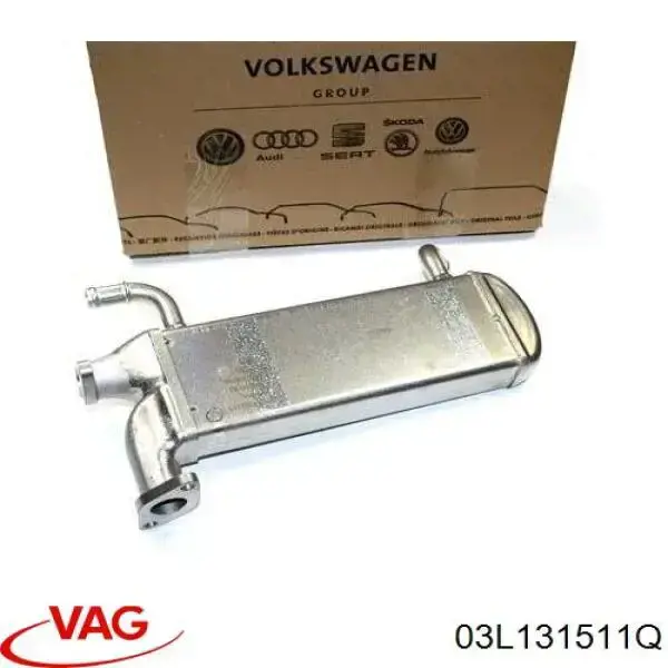 Radiador do sistema EGR de recirculação dos gases de escape VAG 03L131511Q preço, a partir de 212,21 USD