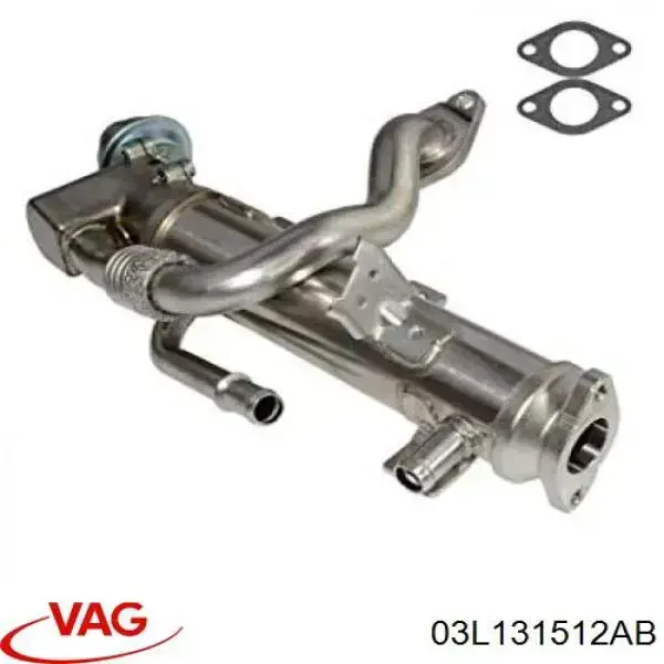 03L131512AB VAG Radiador do sistema EGR de recirculação dos gases de escape