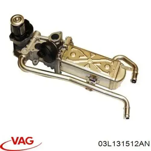 Radiador do sistema EGR de recirculação dos gases de escape VAG 03L131512AN preço, a partir de 45,40 USD