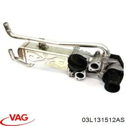 03L131512AS VAG Radiador do sistema EGR de recirculação dos gases de escape