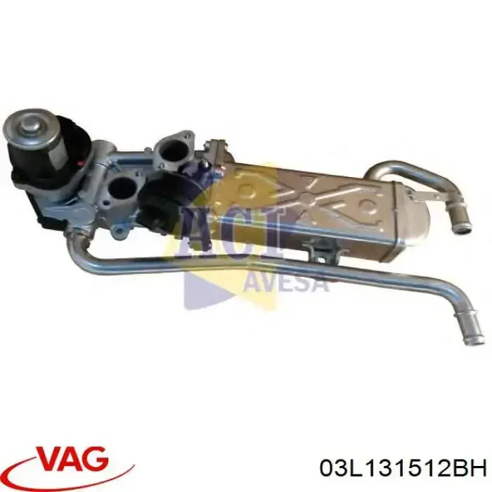 Compre 03L131512BH VAG Radiador do sistema EGR de recirculação dos gases de escape