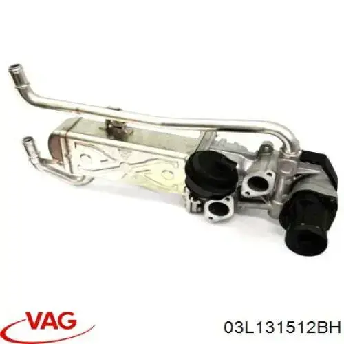 03L131512BH VAG Radiador do sistema EGR de recirculação dos gases de escape