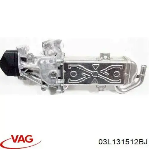 Compre 03L131512BJ VAG Radiador do sistema EGR de recirculação dos gases de escape