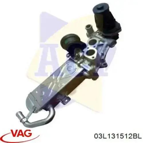 Radiador do sistema EGR de recirculação dos gases de escape VAG 03L131512BL preço, a partir de 55,87 USD