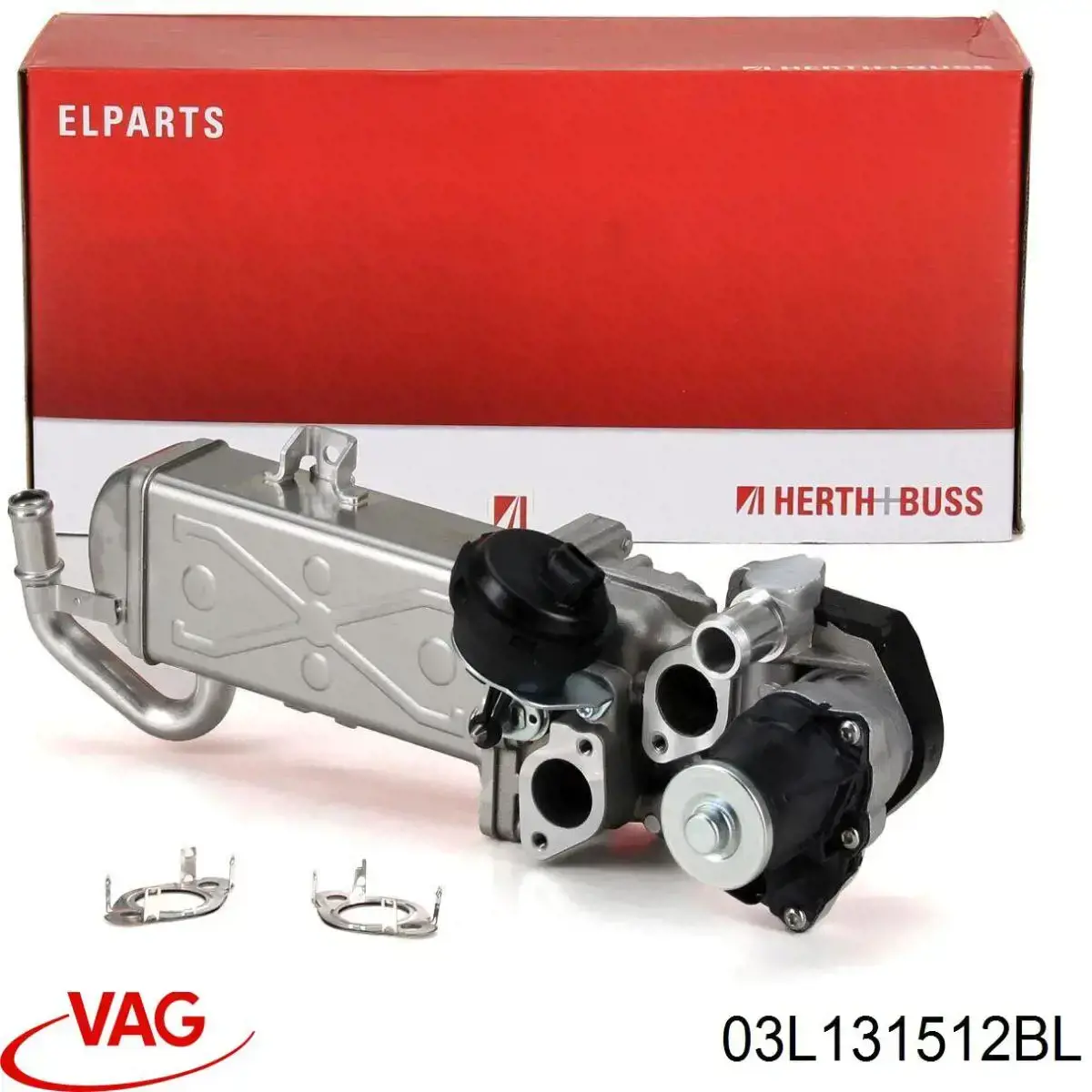 Compre 03L131512BL VAG Radiador do sistema EGR de recirculação dos gases de escape