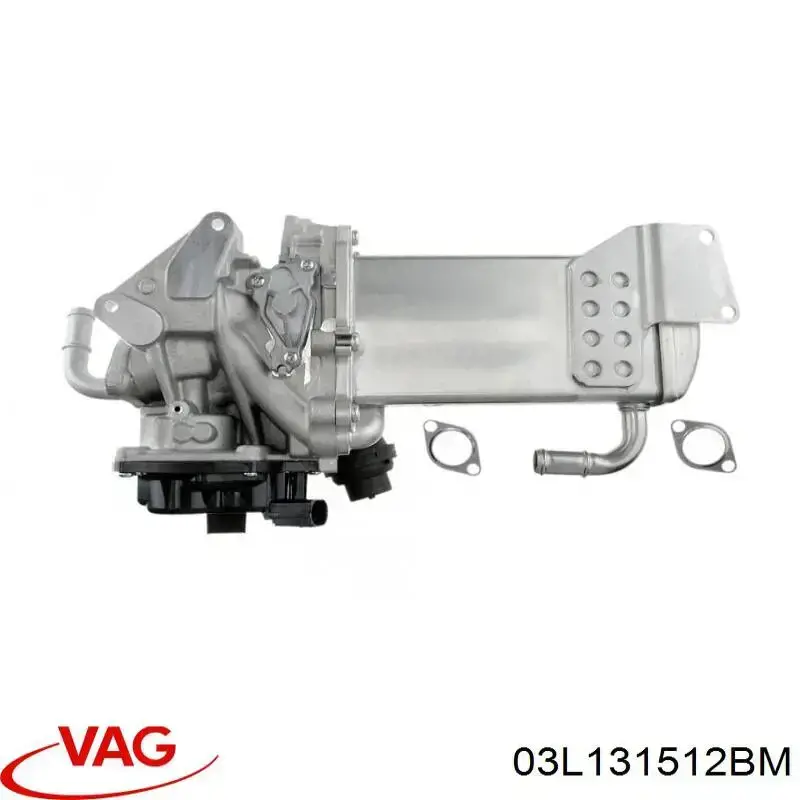 03L131512BM VAG Radiador do sistema EGR de recirculação dos gases de escape