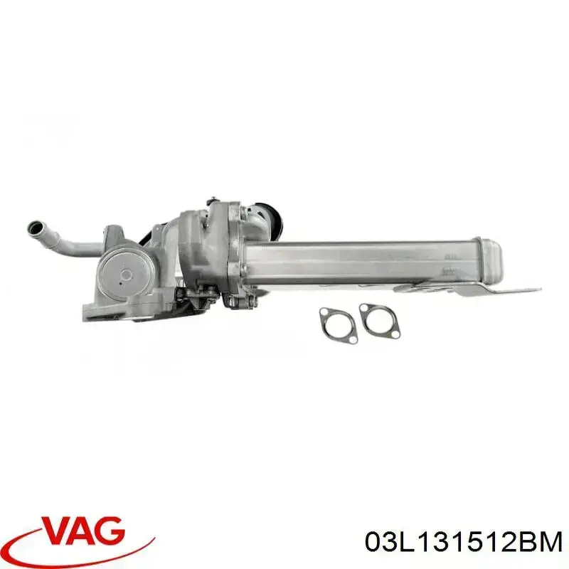 Compre 03L131512BM VAG Radiador do sistema EGR de recirculação dos gases de escape