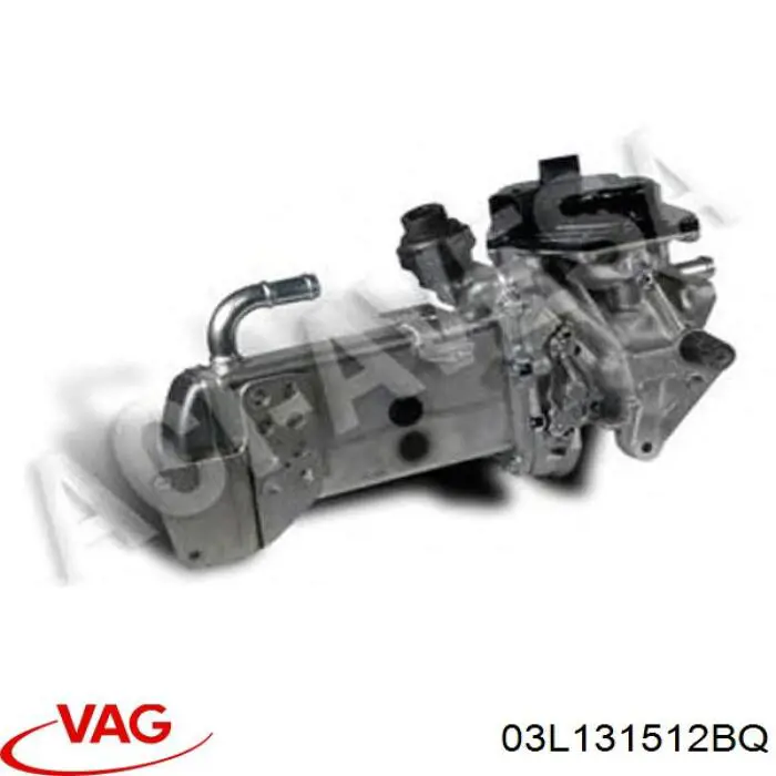03L131512BQ VAG Radiador do sistema EGR de recirculação dos gases de escape