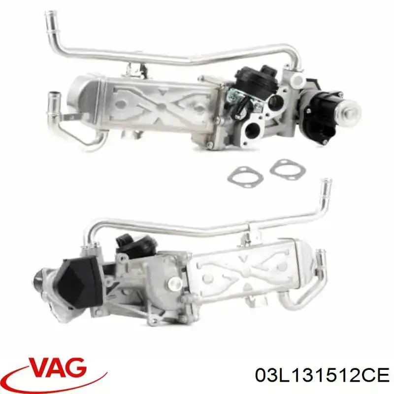 Radiador do sistema EGR de recirculação dos gases de escape VAG 03L131512CE preço, a partir de 97,05 USD