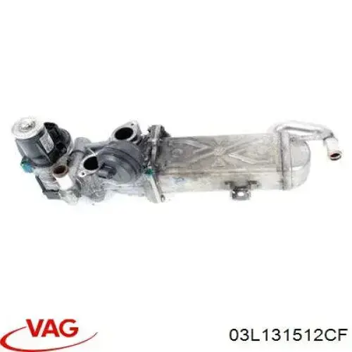 Compre 03L131512CF VAG Radiador do sistema EGR de recirculação dos gases de escape