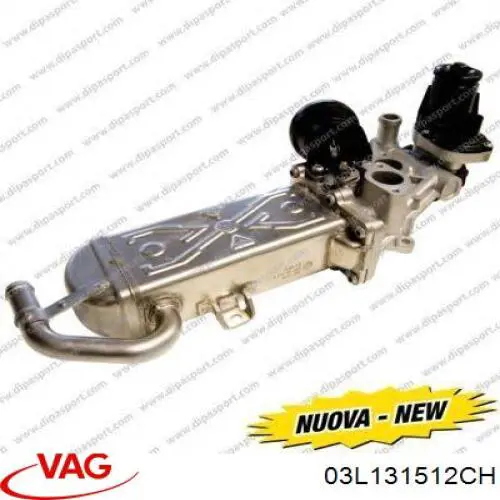 Compre 03L131512CH VAG Radiador do sistema EGR de recirculação dos gases de escape