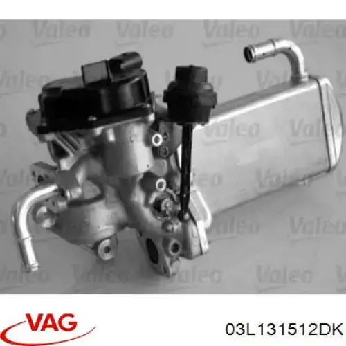 Radiador do sistema EGR de recirculação dos gases de escape VAG 03L131512DK preço, a partir de 126,28 USD