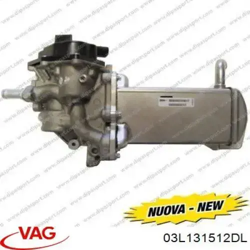 03L131512DL VAG Radiador do sistema EGR de recirculação dos gases de escape
