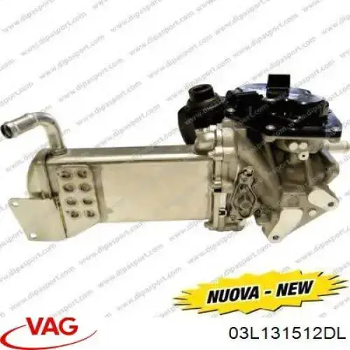 Radiador do sistema EGR de recirculação dos gases de escape VAG 03L131512DL preço, a partir de 273,51 USD