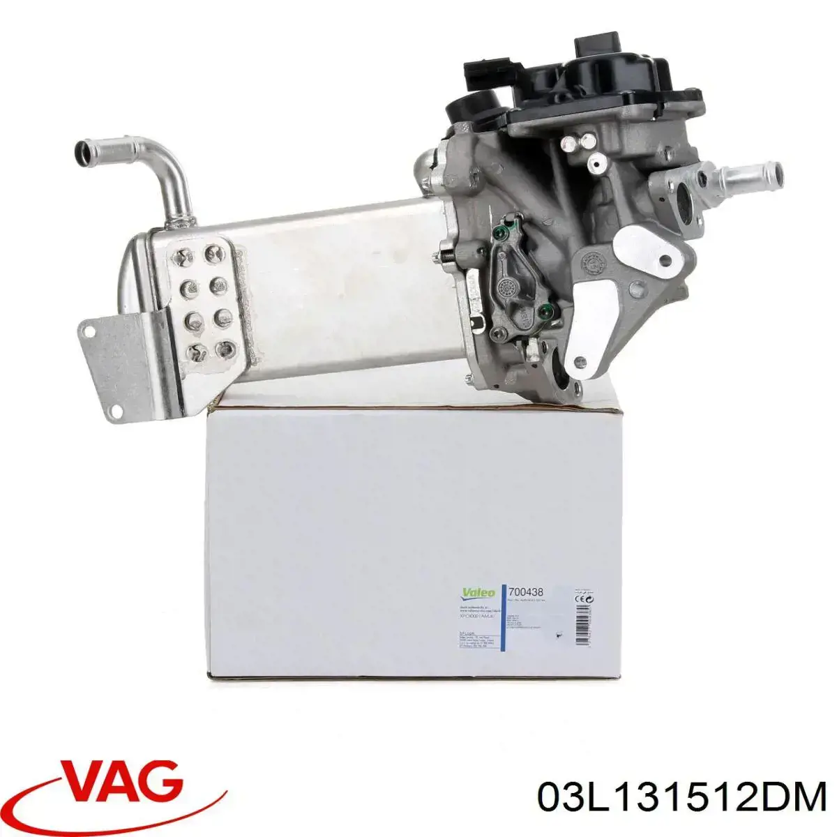 Compre 03L131512DM VAG Radiador do sistema EGR de recirculação dos gases de escape