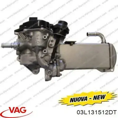 03L131512DT VAG Radiador do sistema EGR de recirculação dos gases de escape