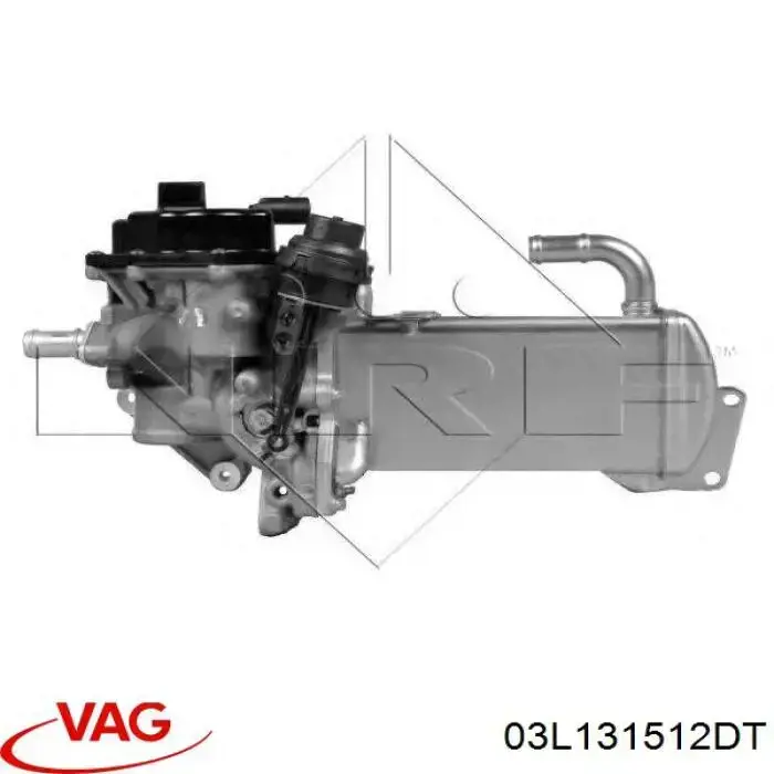 Radiador do sistema EGR de recirculação dos gases de escape VAG 03L131512DT preço, a partir de 162,13 USD